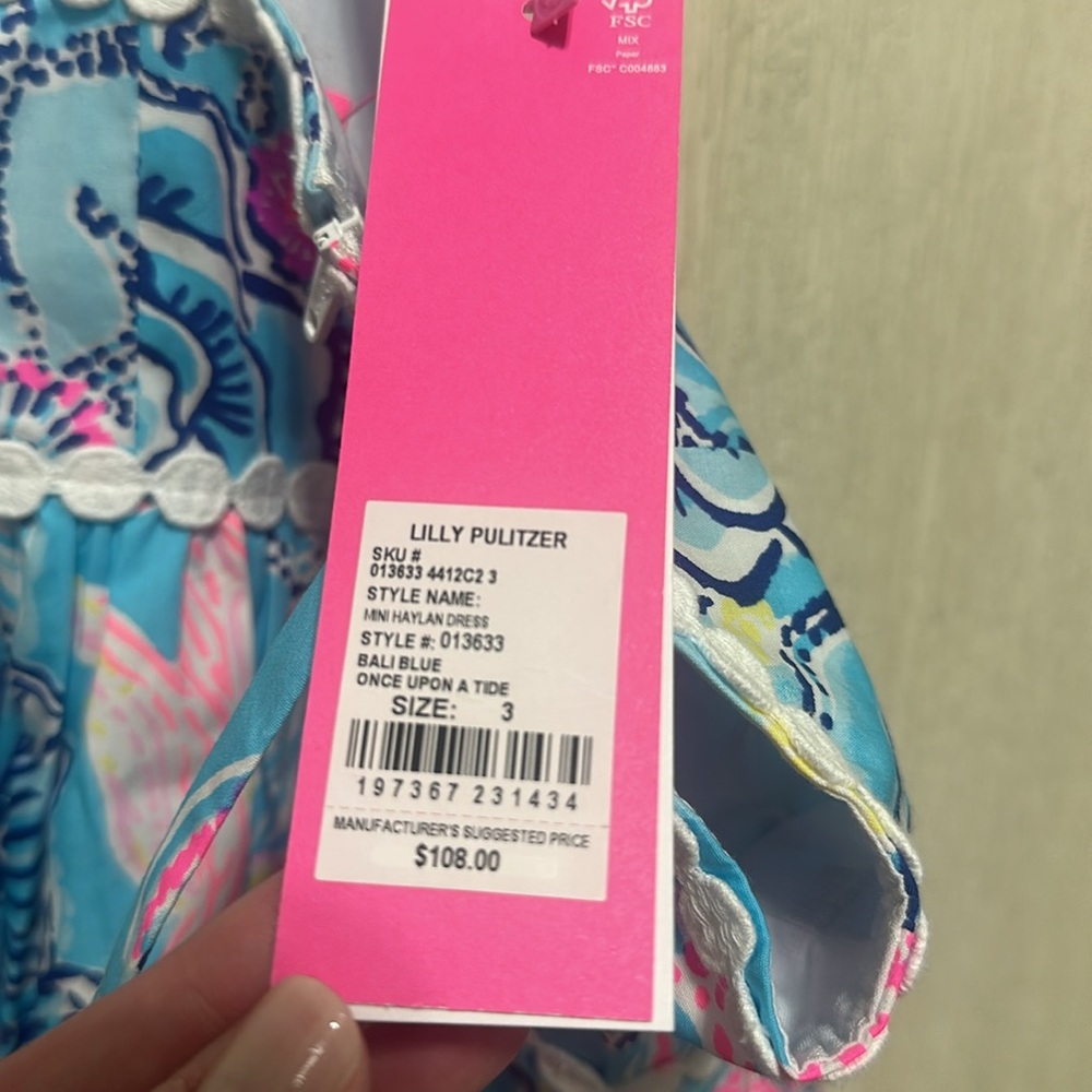 NWT Lilly Pulitzer Mini Haylan Dress Size 3 - Picture 3 of 3